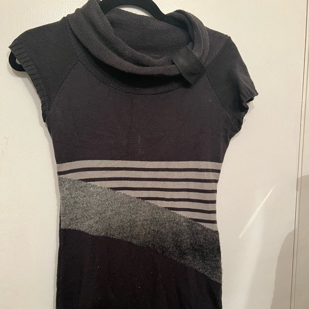 Sweater Cowl Neck Dress